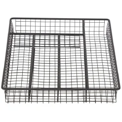 Range couvert pour tiroir grillage en fer noir