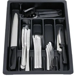 Range couverts extensible plastique noir