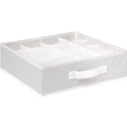 Range sous vêtements 16 compartiments blanc