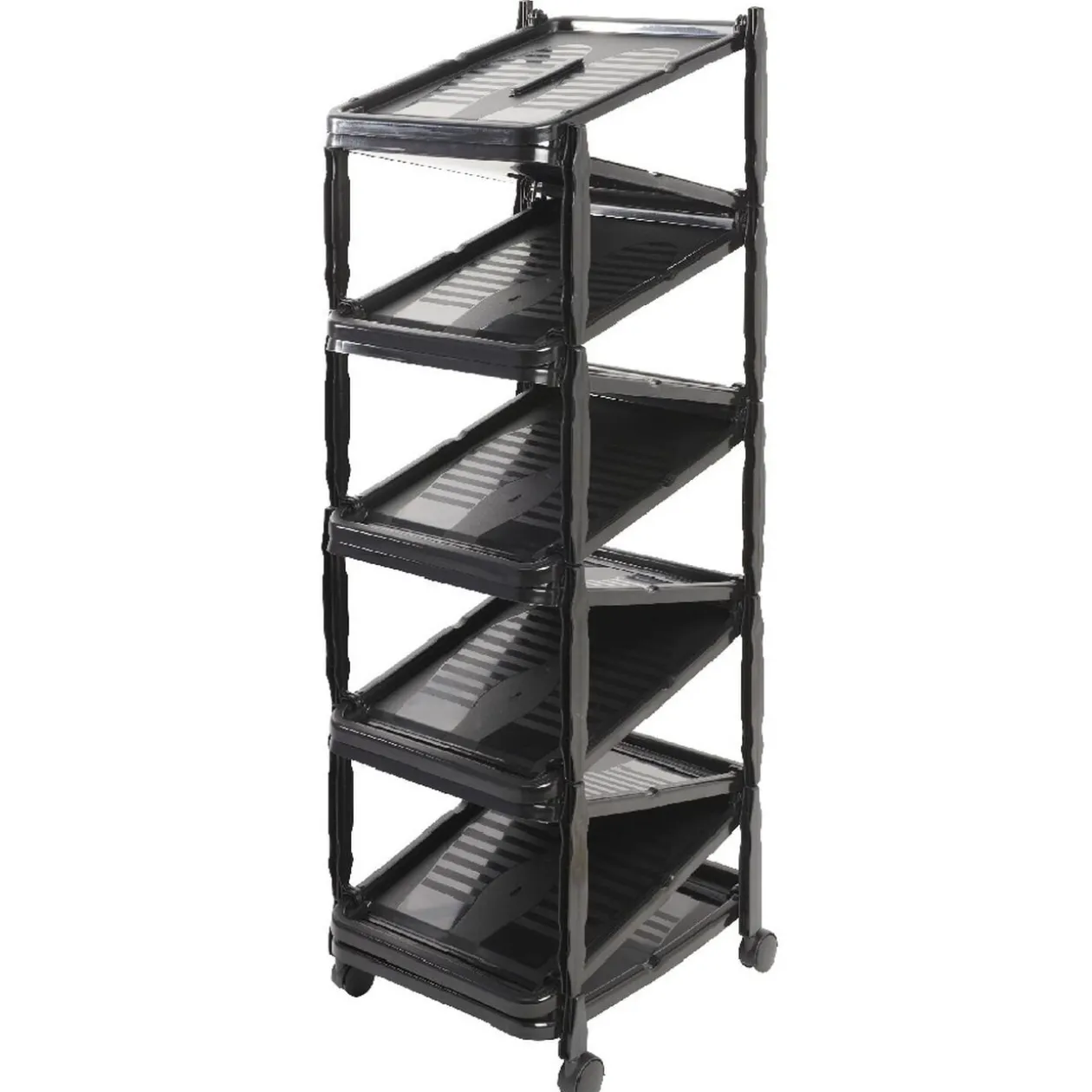 Range-chaussures téléscopique plastique noir