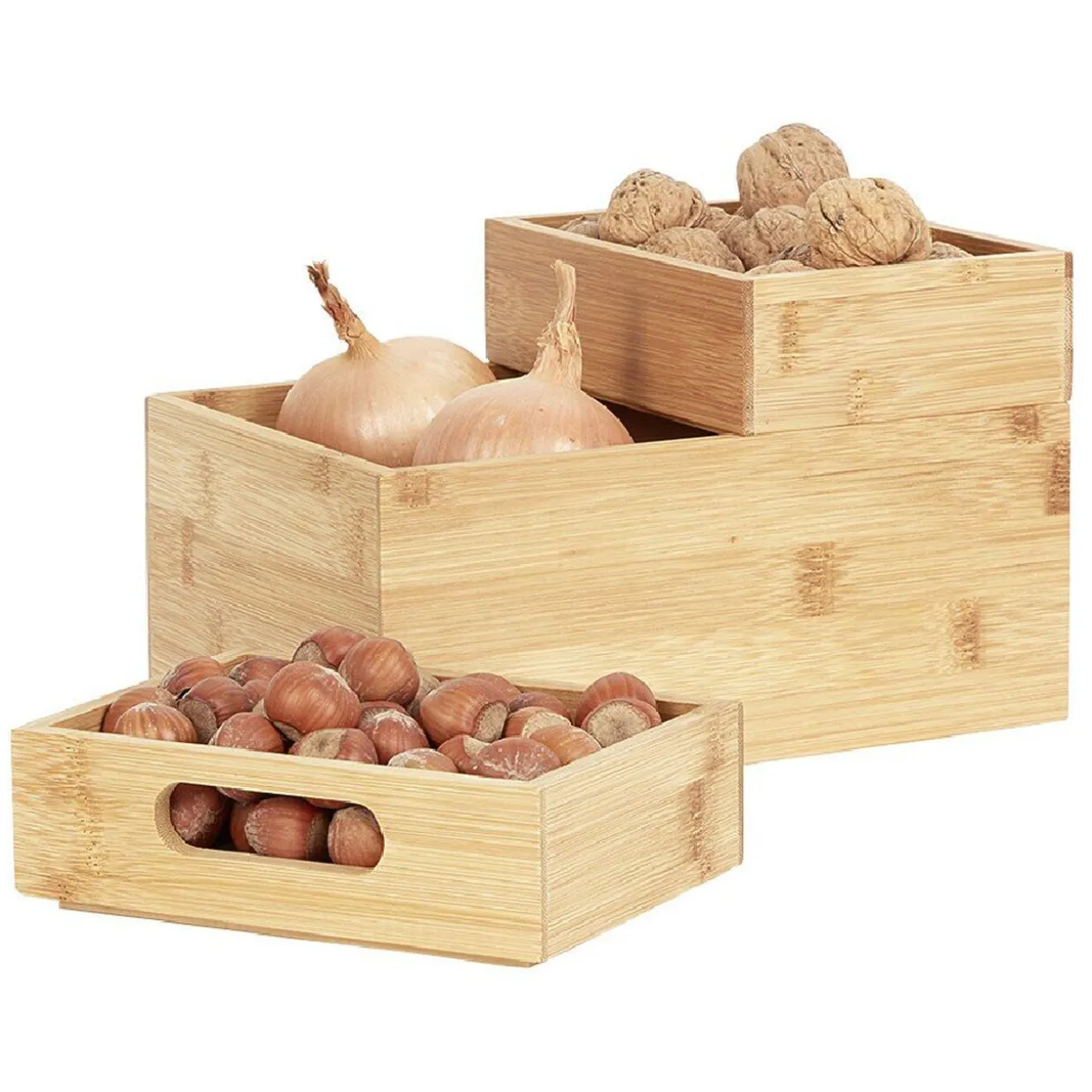 Rangement de cuisine superposable x 3