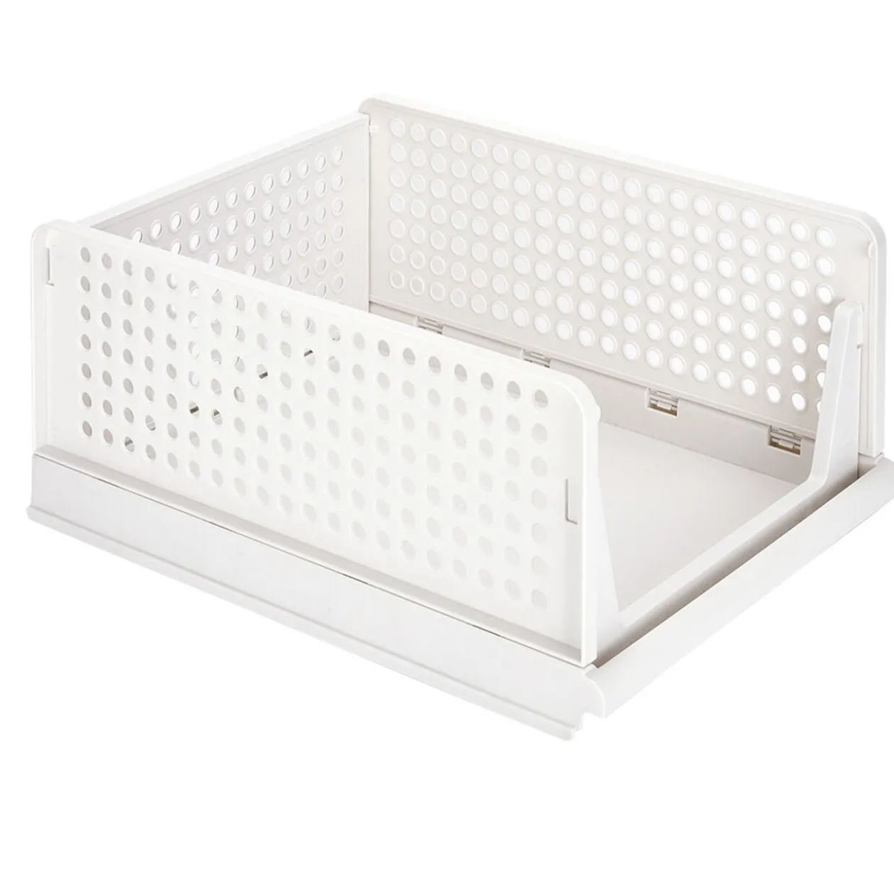 Rangement dressing superposable coulissant blanc grand modèle