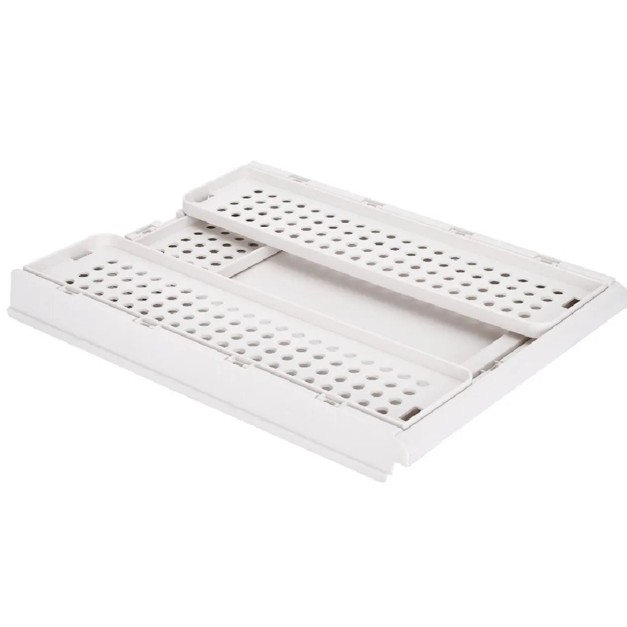 Rangement dressing superposable coulissant blanc petit modèle