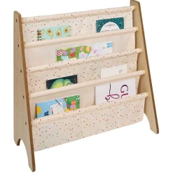 Rangement livres 4 niveaux 62xH60x25,5cm