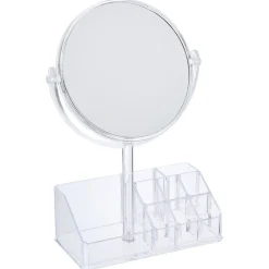 Rangement pour cosmétique avec miroir 9 compartiments 20x15xH5cm