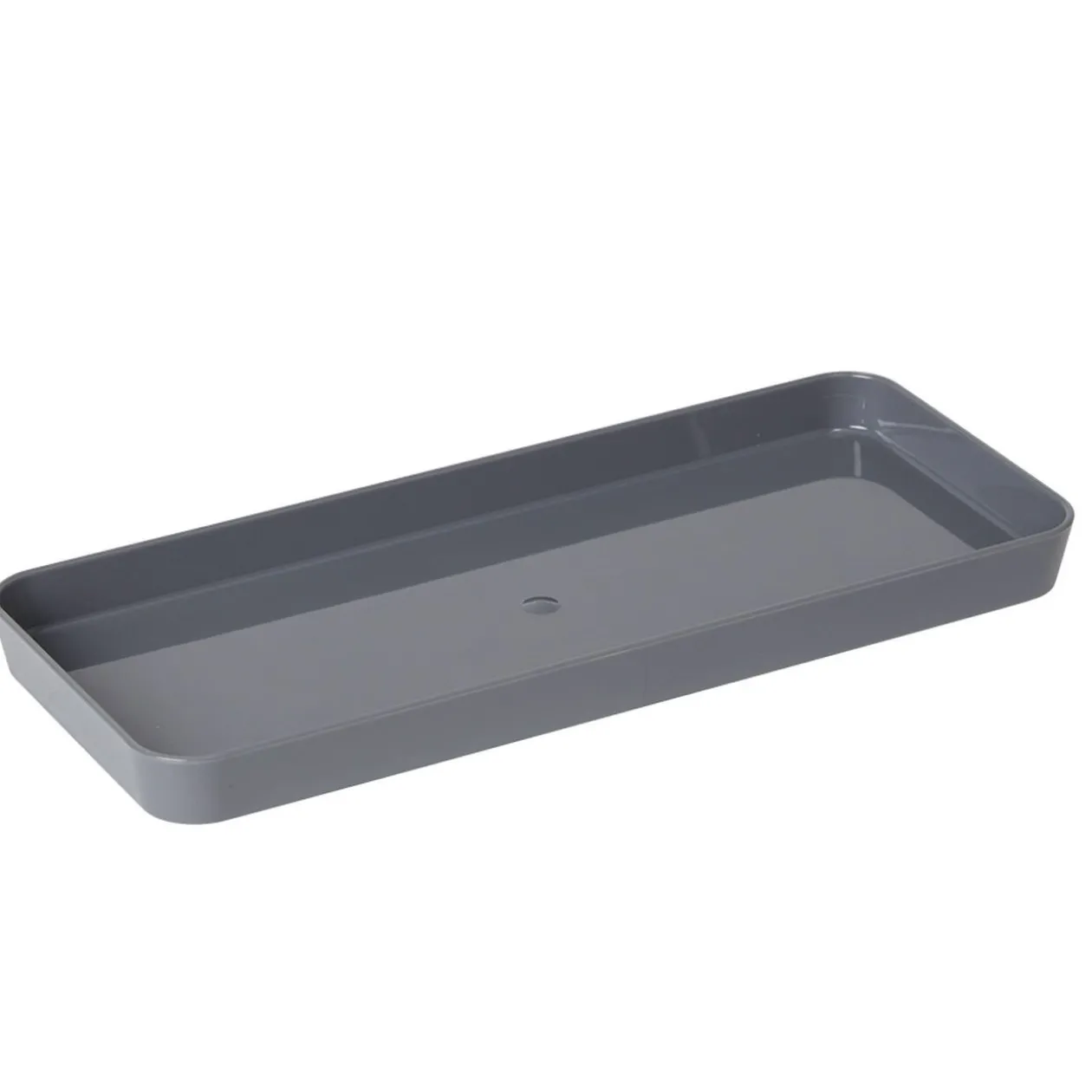 Rangement pour tiroir plastique gris