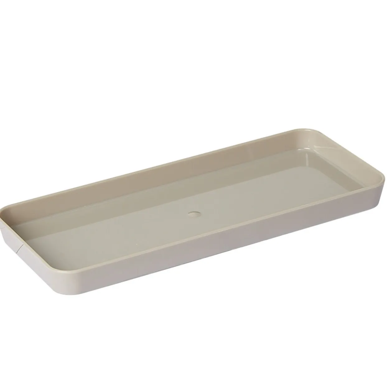 Rangement pour tiroir plastique taupe