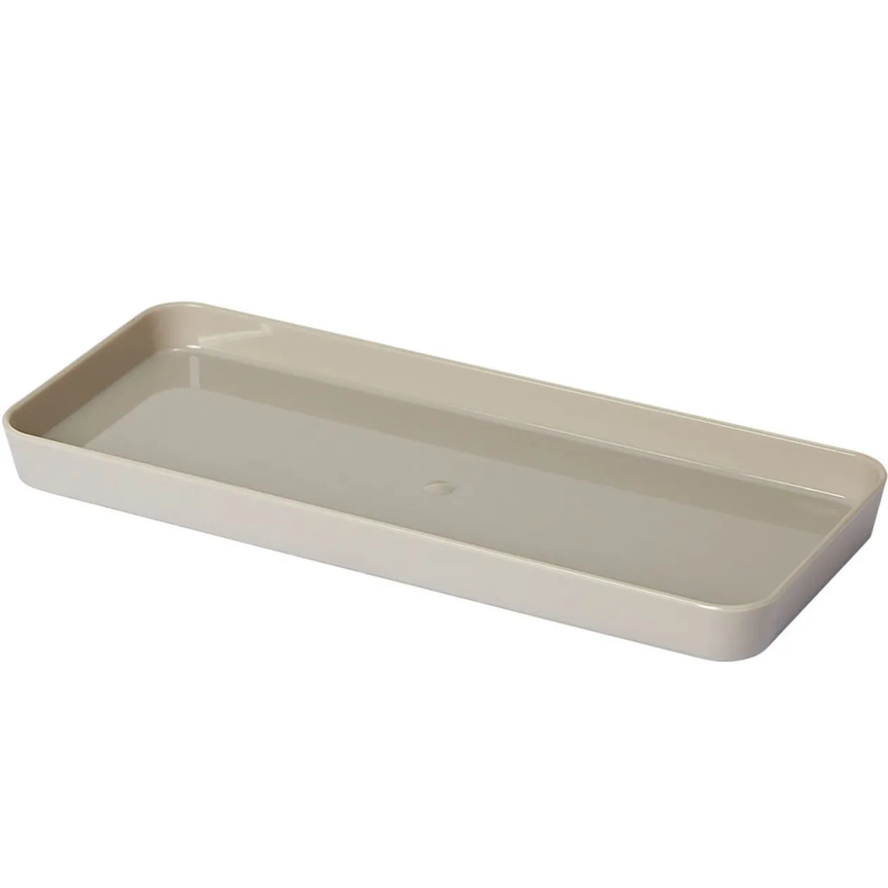 Rangement pour tiroir plastique taupe