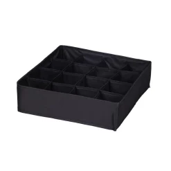 Rangement sous vêtement 16 compartiments noir