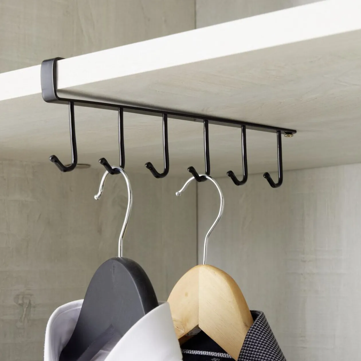 Rangement suspendu 6 crochets