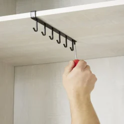 Rangement suspendu 6 crochets