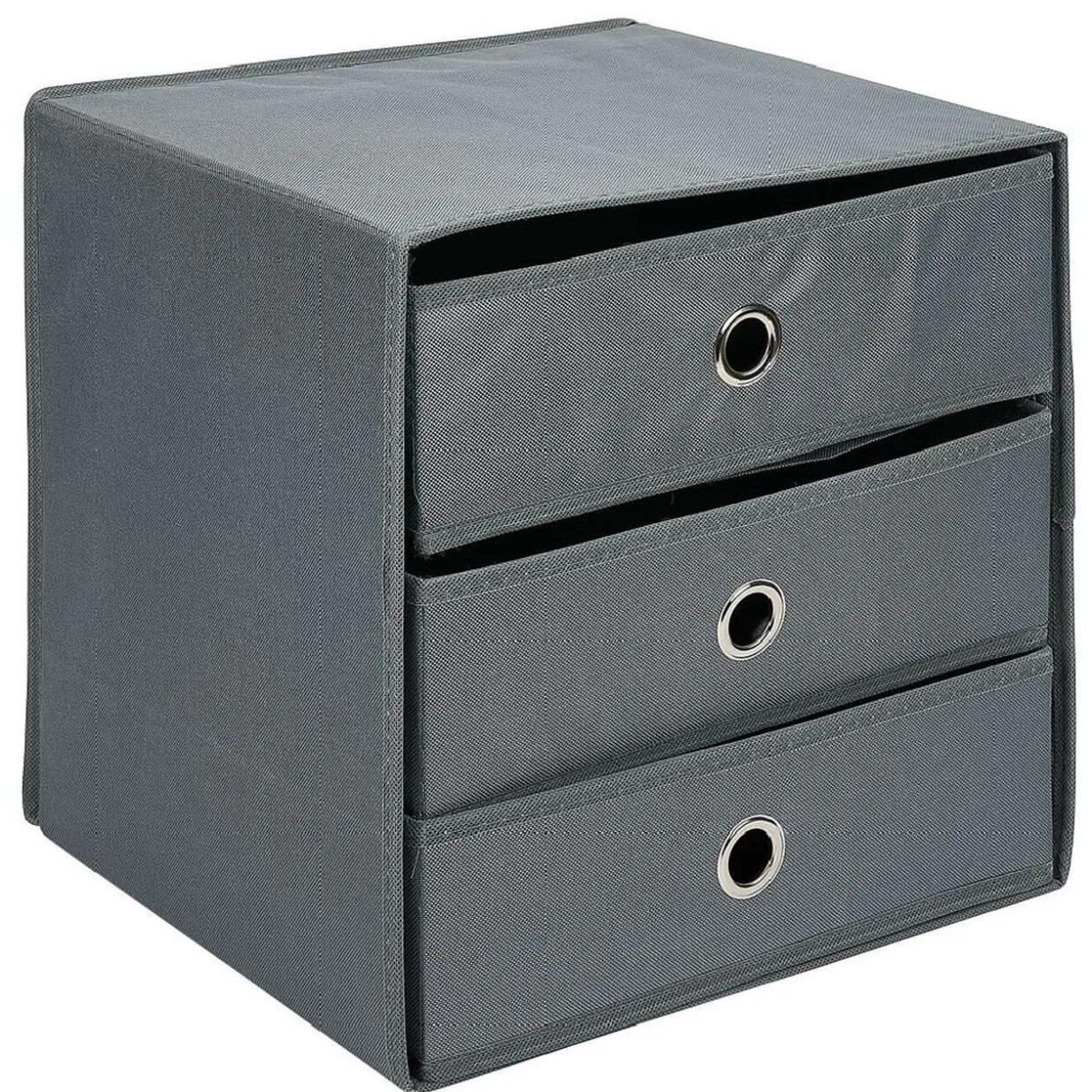 Rangement textile Box Cube 3 tiroirs 31x29x31cm