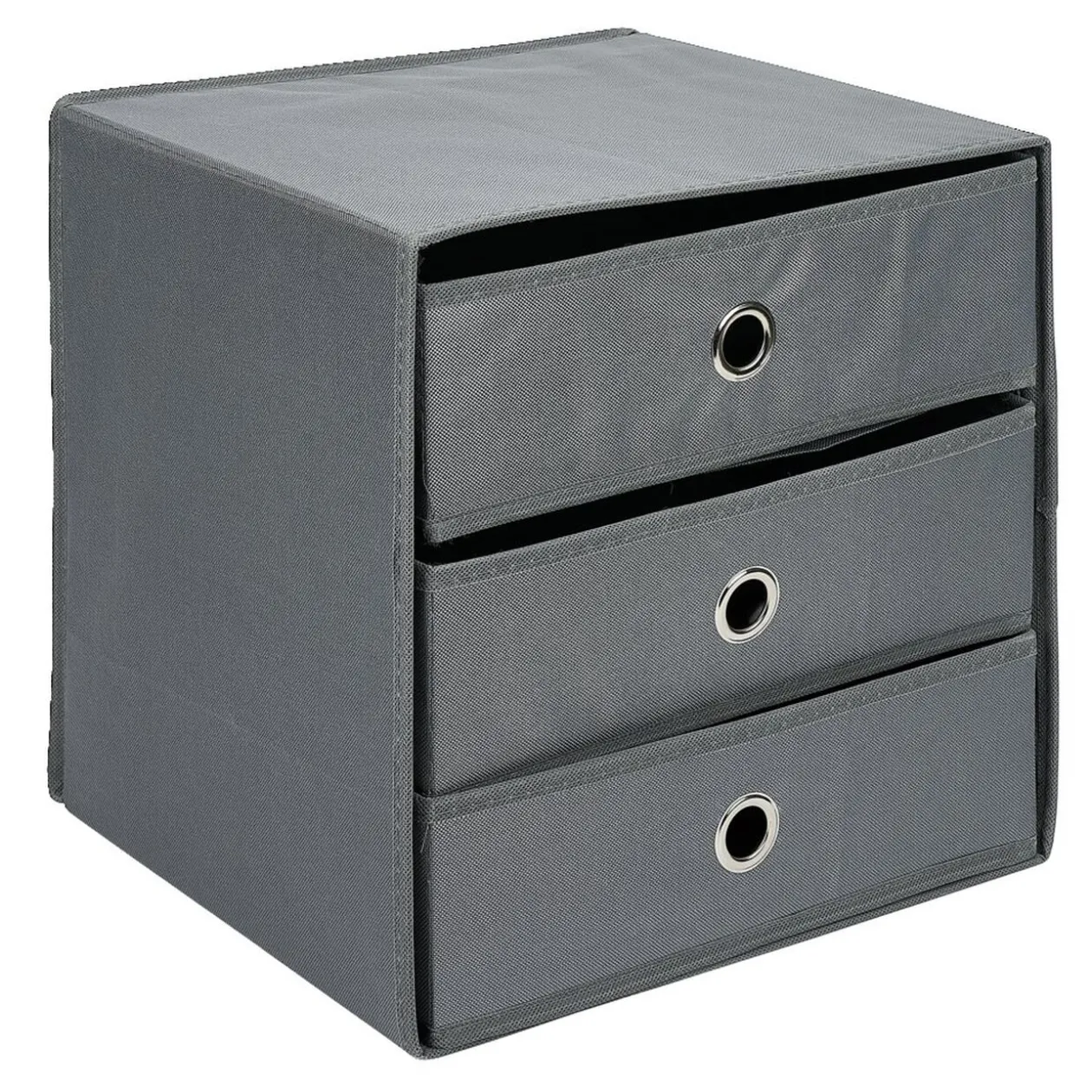 Rangement textile Box Cube 3 tiroirs 31x29x31cm