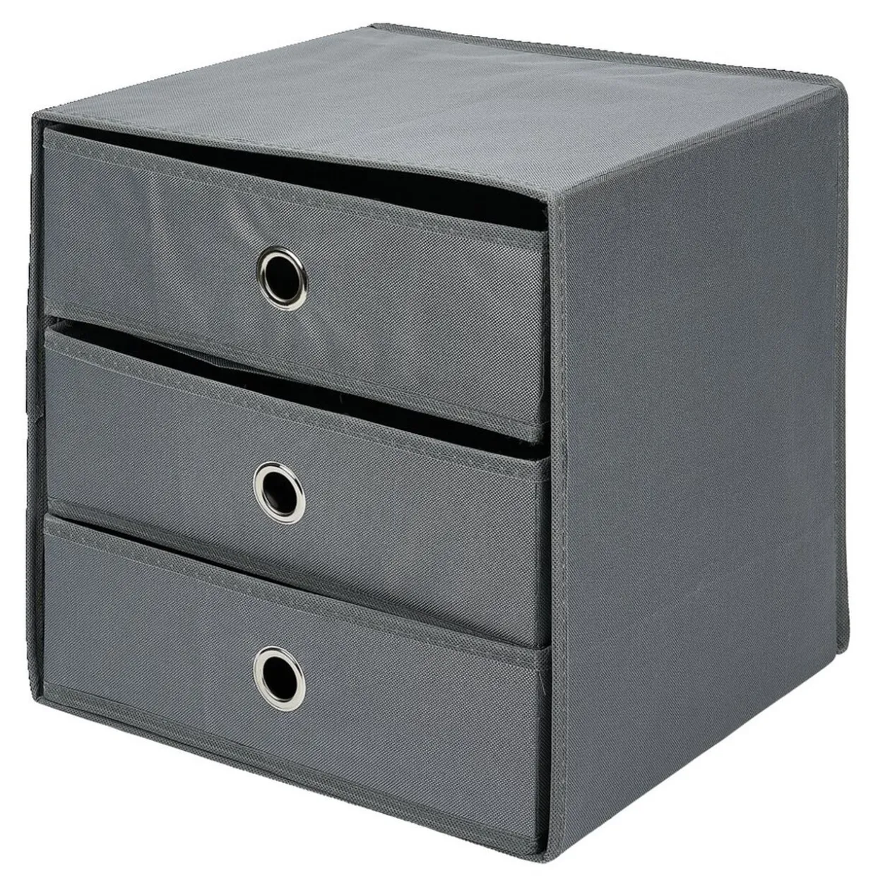 Rangement textile Box Cube 3 tiroirs 31x29x31cm