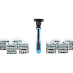 Rasoir et ses 25 têtes de rechange