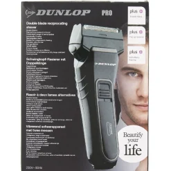 Rasoir électrique sans fil doubles lames rechargeable