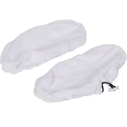 Recharge microfibre blanc pour balai vapeur x2