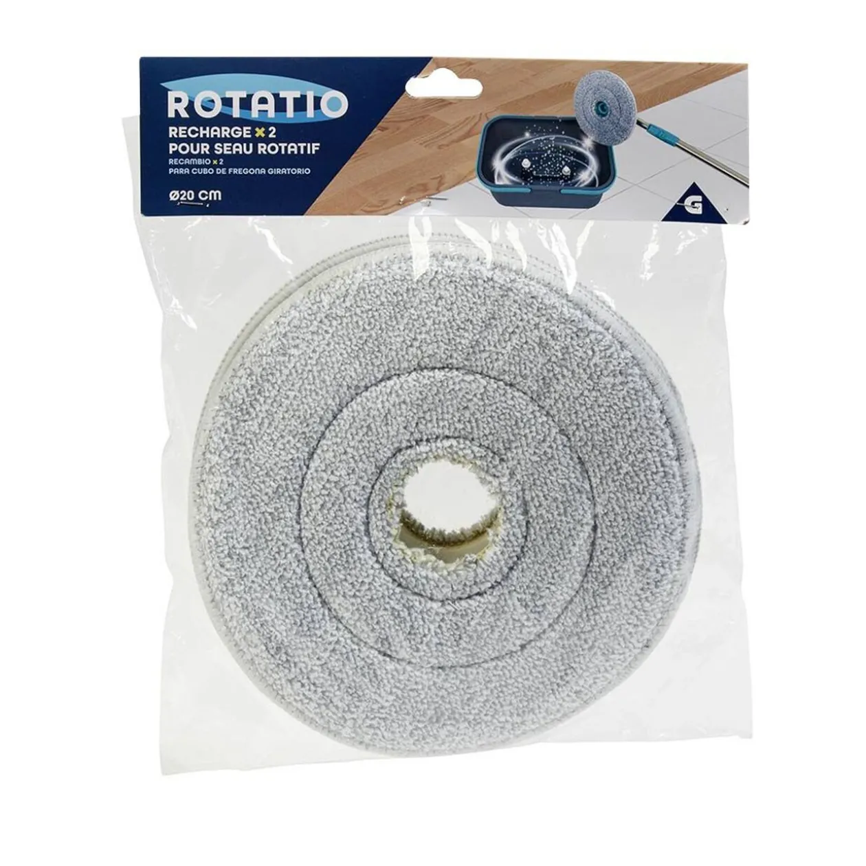 Recharge MOP x2 pour seau rotatif 360°