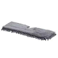 Recharge pour balai plat duo microfibre chenille gris