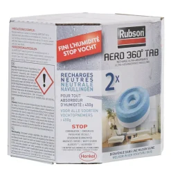 Recharge x2 pour absorbeur d'humidité Rubson Aero 360°