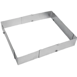 Rectangle à pâtisserie extensible inox