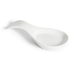 Repose cuillère en dolomite blanc 21,6x10x2,9cm