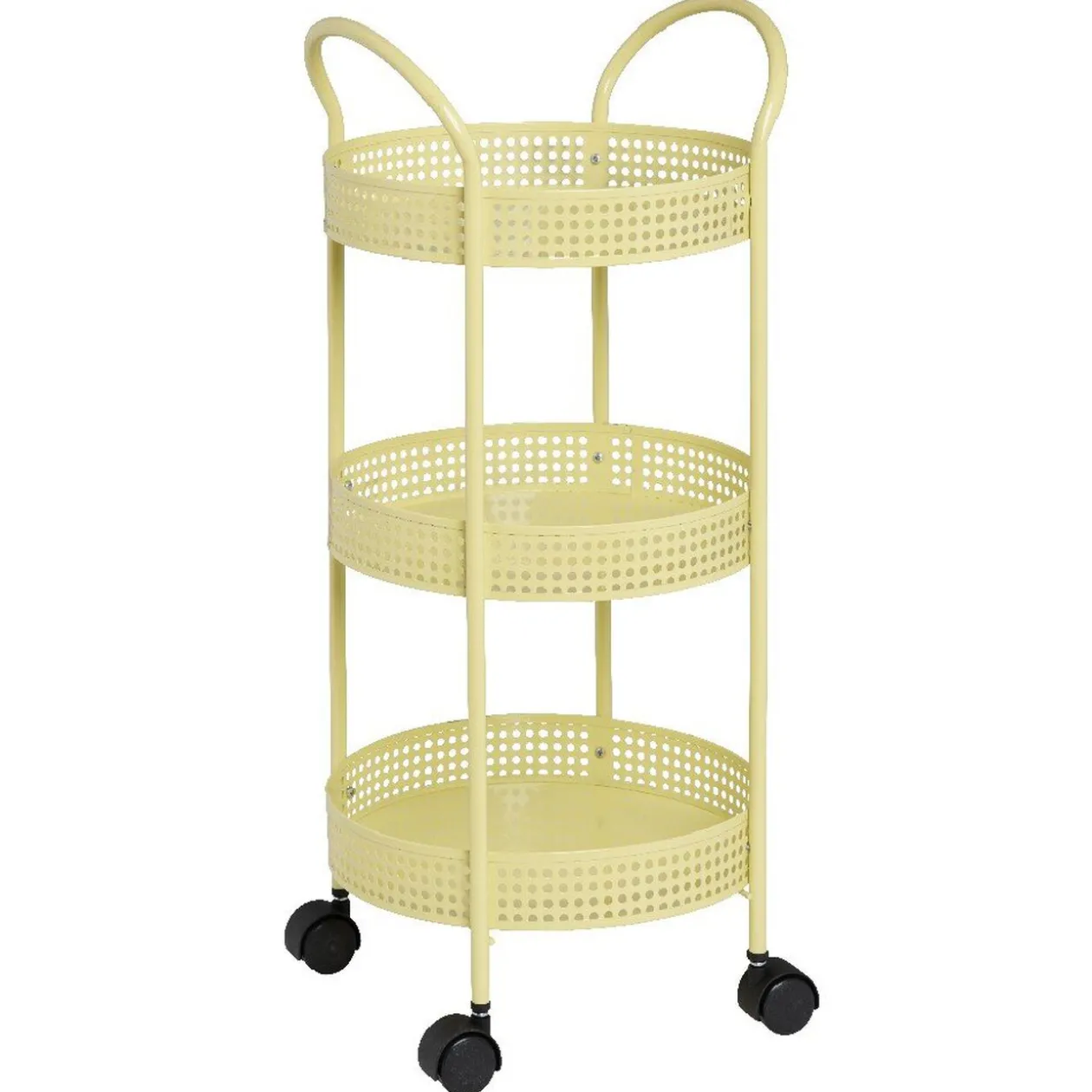 Resserre légumes à roulettes jaune