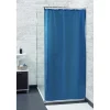 Rideau de douche bleu uni