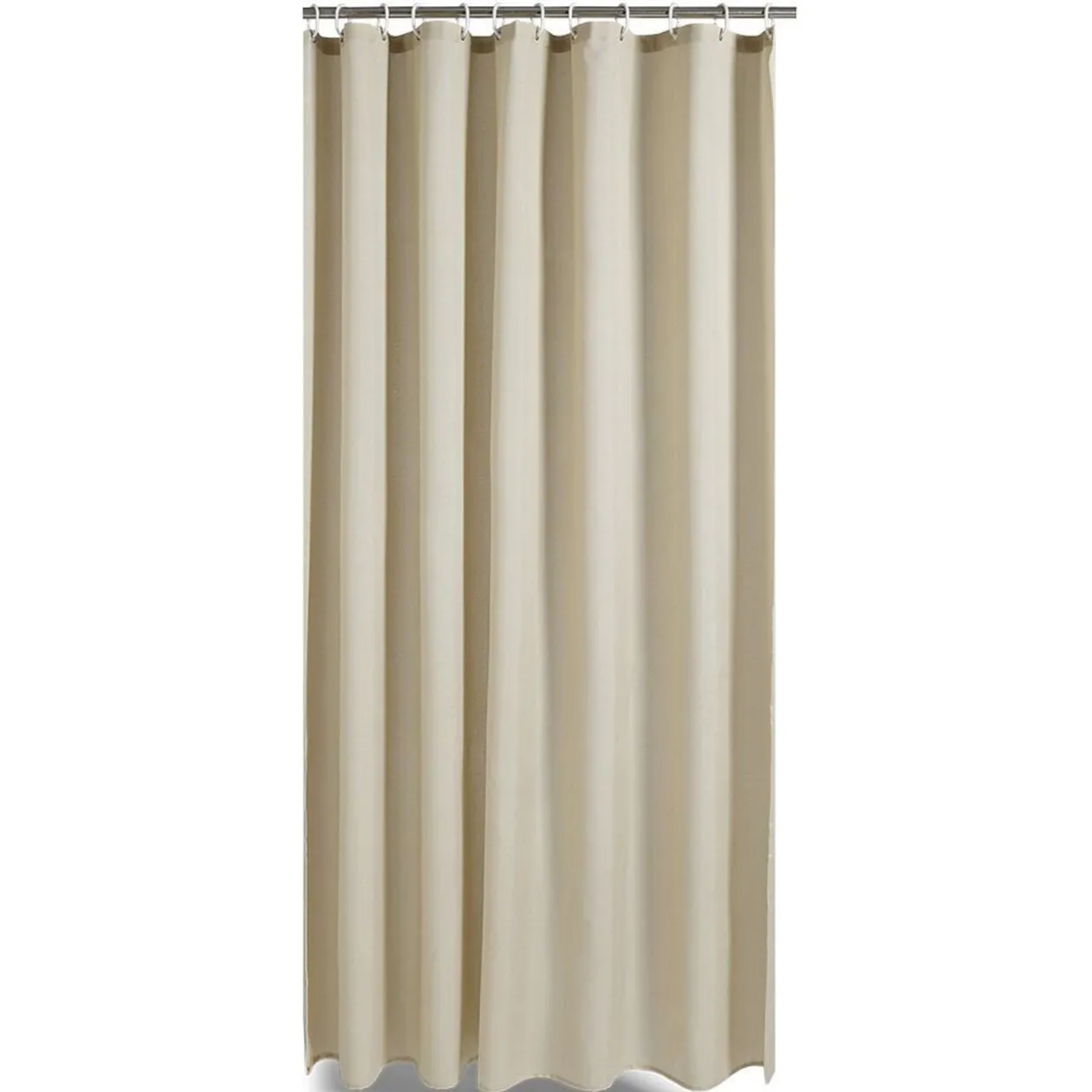 Rideau de douche effet lin 180x200cm polyester beige