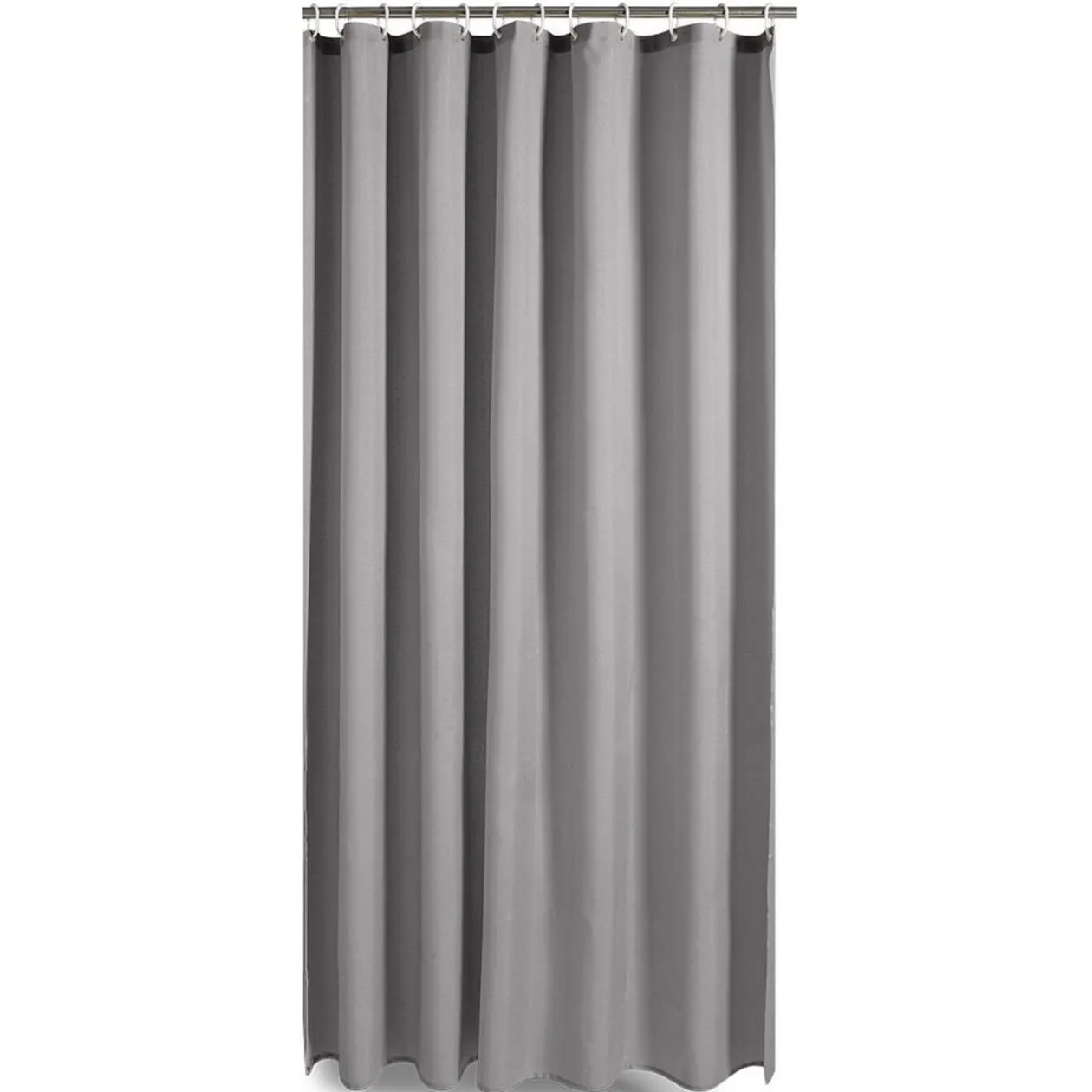 Rideau de douche effet lin 180x200cm polyester gris