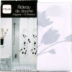 Rideau de douche fleur