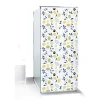 Rideau de douche motif citron jaune et bleu Sunflow 180xH200cm