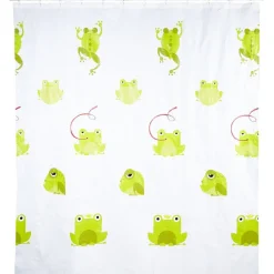 Rideau de douche motif grenouilles