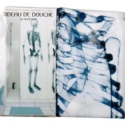 Rideau de douche squelette