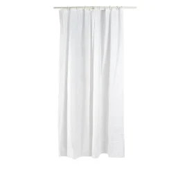 Rideau de douche uni blanc