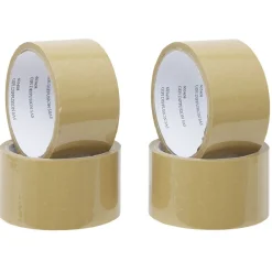 Rouleau adhésif marron x4