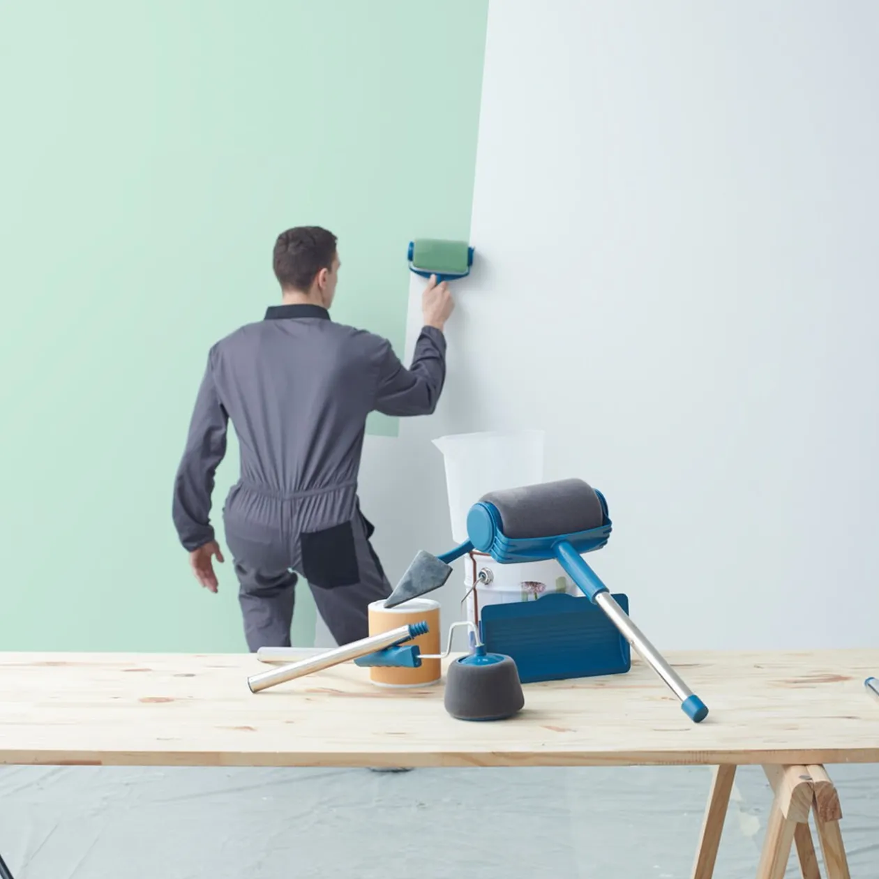 Rouleau de peinture magique et ses accessoires