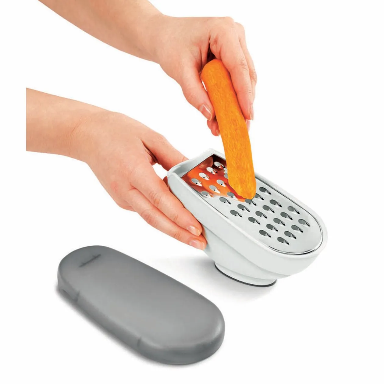 Râpe Metaltex avec couvercle et 3 lâmes interchangeables