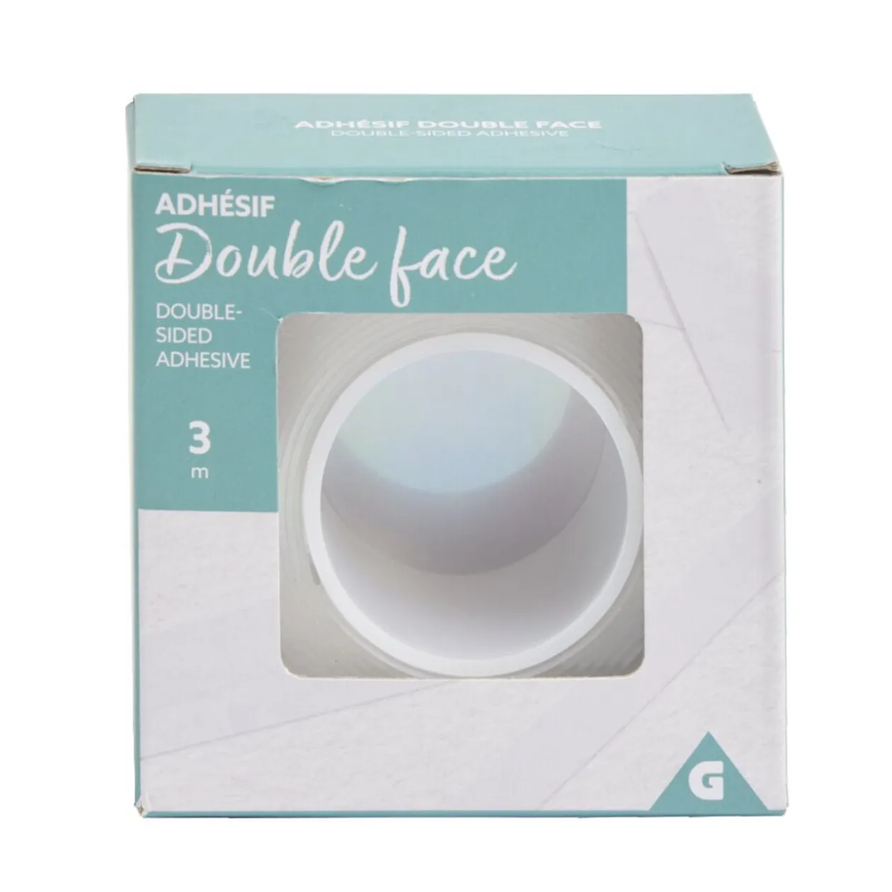 Ruban adhésif double face transparent