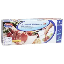 Sac congélation à fermeture pression moyen modèle x15