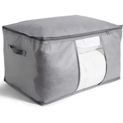 Sac de rangement avec poignées et fermeture à glissière 59x40x35cm