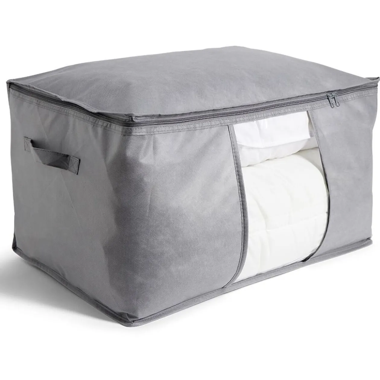 Sac de rangement avec poignées et fermeture à glissière 59x40x35cm