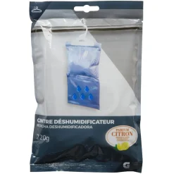 Sac déshumidificateur sur cintre parfum citron pour penderie