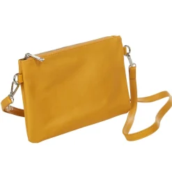 Sac pochette à bandoulière moutarde