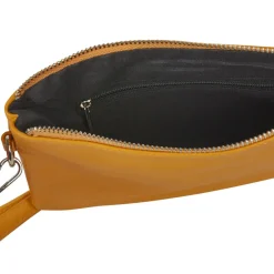 Sac pochette à bandoulière moutarde