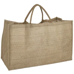 Sac porte bûches en jute