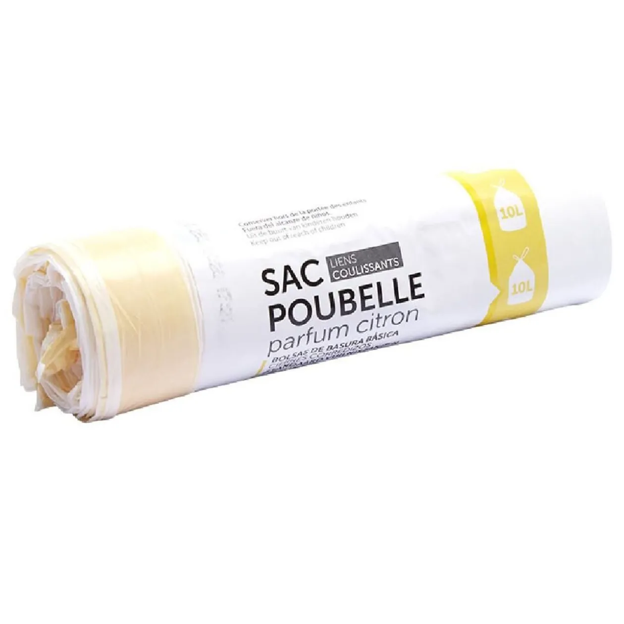 Sac poubelle 10l x20 citron