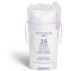 Sachet de 35 disques de coton à démaquiller Byphasse