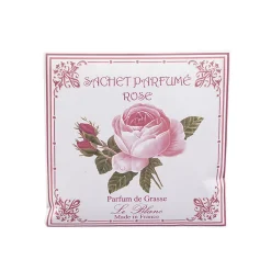 Sachet parfumé senteur rose parfum de grasse Le Blanc