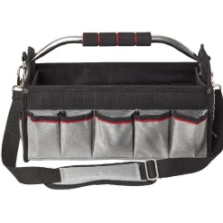 Sacoche boîte à outils noire rouge grise